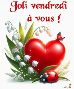 Gif animé Bon vendredi coeur